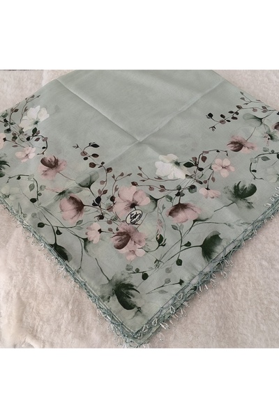 hoaryage Handmade Patterned Yarn Embroidery with Ring Beads on the Edge, Yeme...