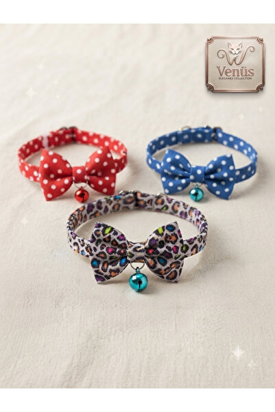 VENÜS ELEGANCE COLLECTION - Kombin Set: 3'lü Puantiye ve Renkli Leopar Desenl...