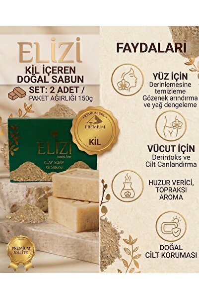 Kil İçeren Doğal Sabun