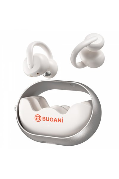 Bugani Handsfree Bluetooth Clip B21, TWS, Alb
