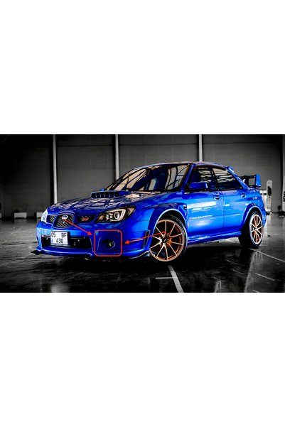 Genel Markalar Subaru İmpreza 2006 - 2007 Sis Far Kapağı Sağ Sol Takım 3D