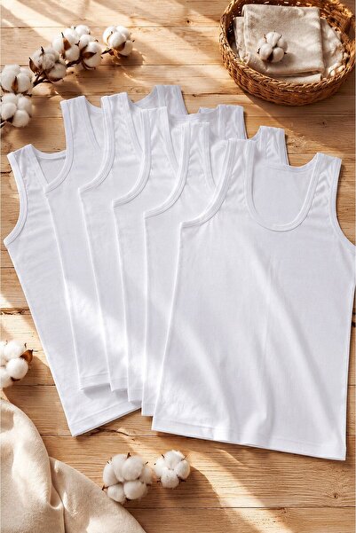 LYZALÜXEN 6Li Boy's Tank Top White