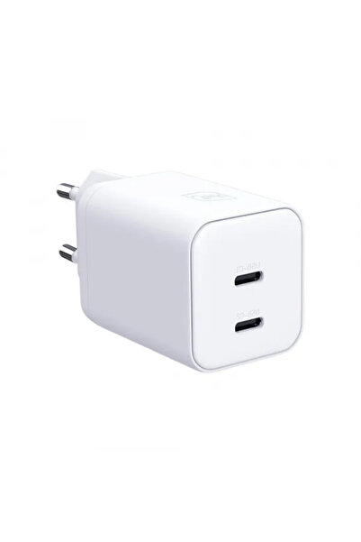 3MK Încărcător Retea Hyper, 45W, 2 x USB-C, Alb