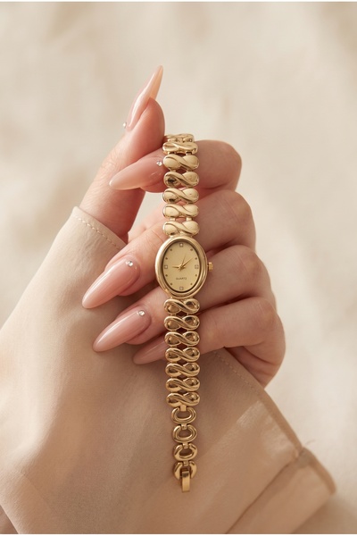 KLISHE Butik Classic Women's Steel Watch Gold Color Luxury Vintage Watch Old ...