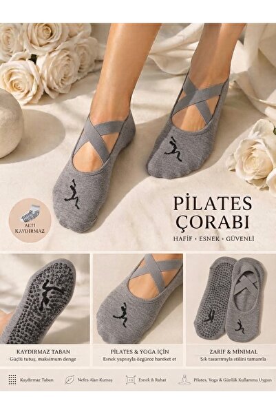 Genel Markalar Balarette Kaydırmaz Pilates & Yoga Çorabı