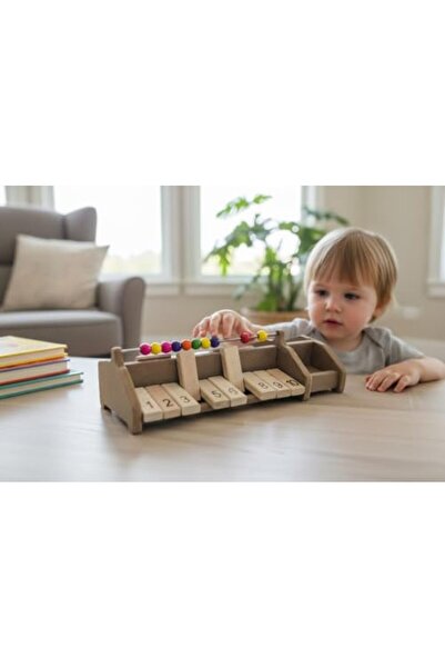 Renkli Oyuncaklar SmartMath Abacus Game Set – 2 Kişilik Ahşap Matematik Oyunu...