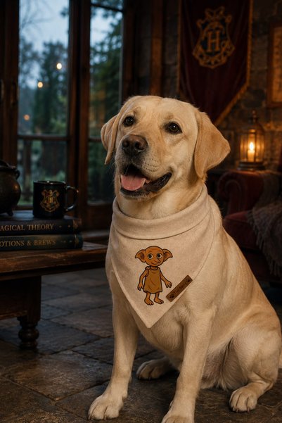Tail Story Köpek Fuları, Büyük Irklara Özel, Tek Ebat, Keten, El Yapımı Özel ...