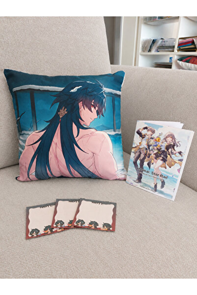 ganbarou art studio Honkai Star Rail Mortena Blade'li tek yönlü baskılı kırle...