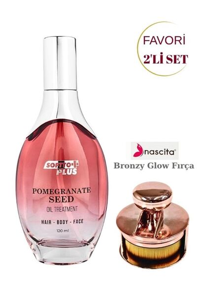nascita Bronzy Glow Yuvarlak Fondöten Fırçası NASBRUSH0247 & Softto Plus Nar ...