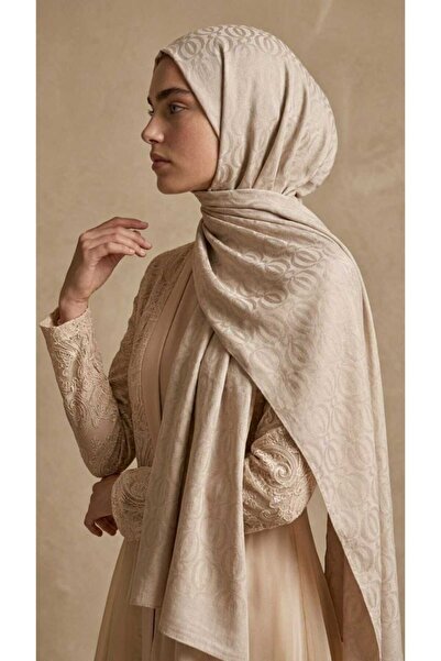 Levidor Chain Printed Naia Jacquard Shawl (60% Naia 40% Cotton)
