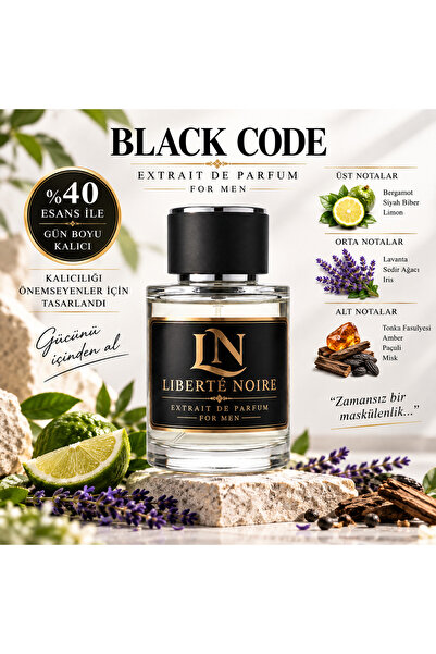 Armni Black Code Erkek Parfüm Extraıt De Parfum %40 Esans ile gün boyu kalıcı 50ml