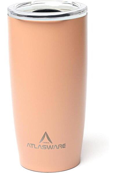 Atlasware 450ml Stainless Steel Insulated Mug, Double Wall, Keeps Cold 12H/Ho...