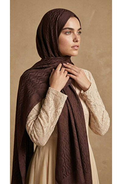 Levidor Chain Printed Naia Jacquard Shawl (60% Naia 40% Cotton)