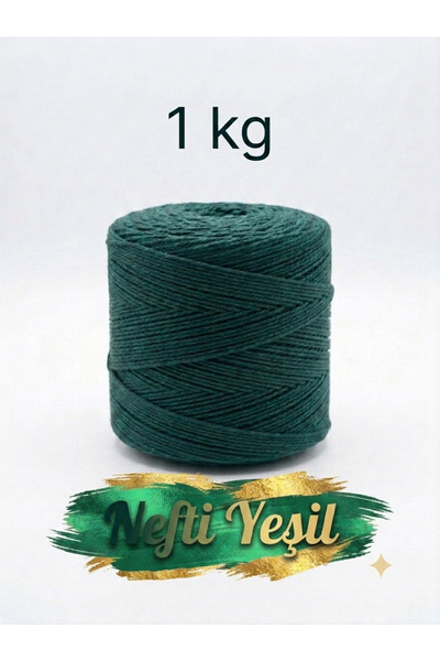 Bevella Macrame Cord 1 kg Pamuklu El Örgü İpi Runner İpi- Amigurumi koton ip ...