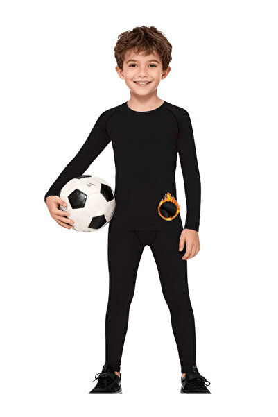 RUTBİL SPORTS 2'Lİ SPOR SET ÇOCUK UZUN KOL SPOR BODY & TAYT FUTBOL BASKETBOL ...