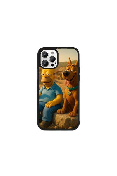 Generic Brand Husa Premium iPhone 12 Amestecuri de desene animate - Model Hom...