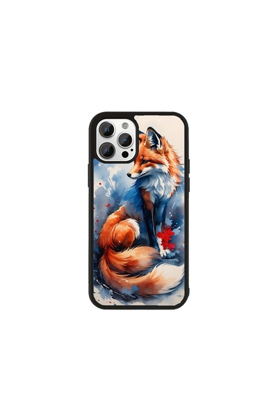 Generic Brand Husă Premium Samsung Galaxy A55 Artă Vulpe și Lup - Model Val A...