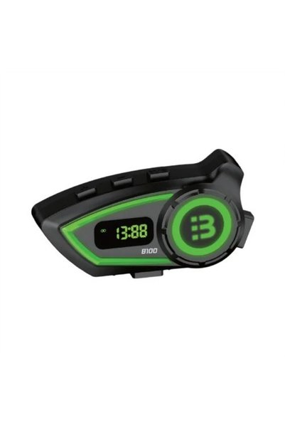 Blic B100 Motosiklet Kask Intercom Sistemi – 2 Eşleşmeli Bluetooth Kulaklık, LCD Ekran, FM Radyo, 3