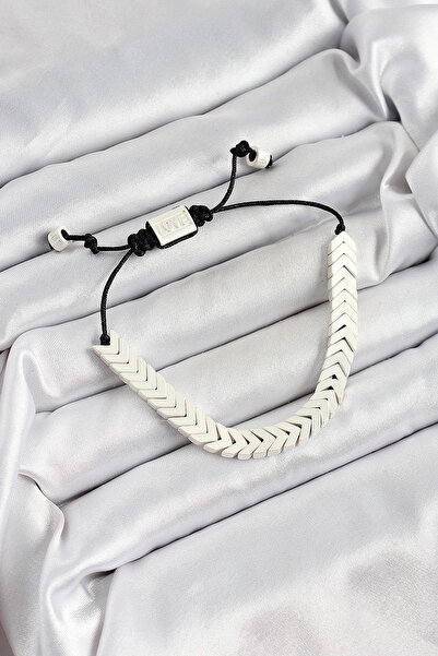 Livenda White Juju Women's Bracelet with Brass Elevator Tj-Bb7188