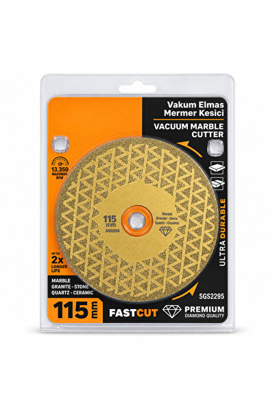 ERENHANÇERLİGLOBAL 115 mm Vakum Elmas Kesici Disk Mermer Granit Seramik Taş K...