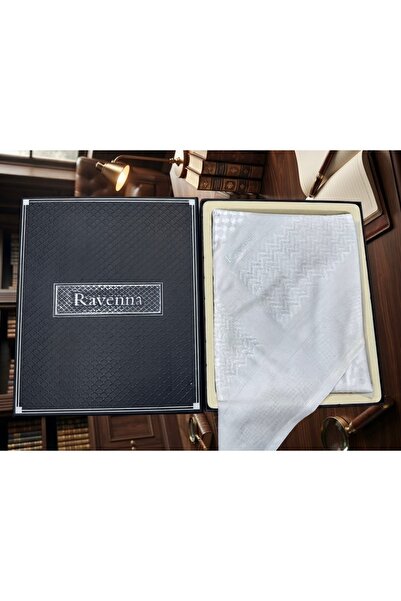 RAVENNA شماغ ابيض رافينا انجليزي اصلي 100%Ravenna
