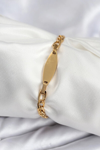 Livenda 316L Steel Gold Color Oval Lettering Suitable for Writing Women's Bra...