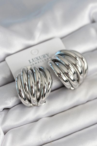 Livenda Brass Silver Color Vintage Women's Earrings Tj-Bkp11314