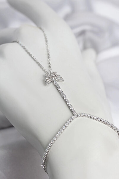 Livenda Silver Color Brass Zircon Stone Model Şahmeran Tj-Sn770