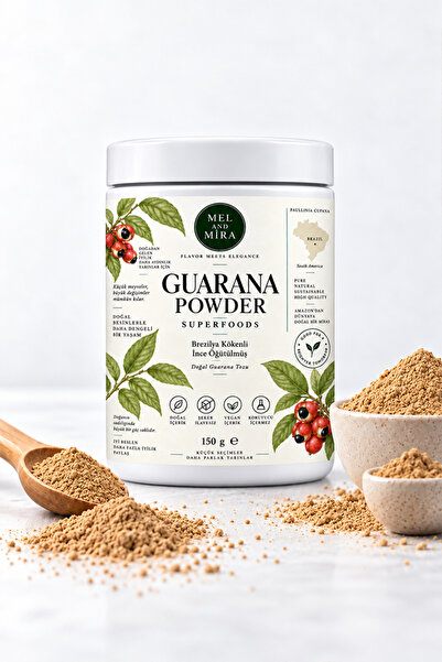 Mel and Mira Guarana Tozu 150 g | Guarana Powder | Paullinia Cupana | İnce Öğ...