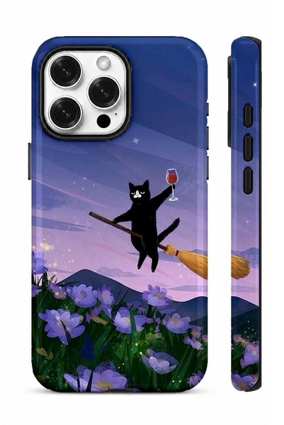 EDELFU متوافق مع iPhone 12 Pro Max - غطاء مزدوج الطبقات مع تصميم قطة، غطاء حم...