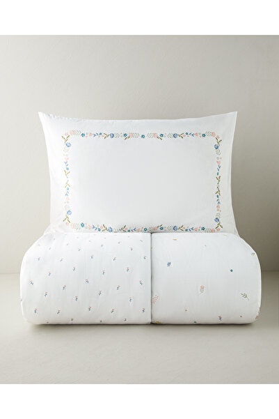 English Home Floral Bud Pamuklu Tek Kişilik Nevresim Seti 160x220 cm Hardal-P...