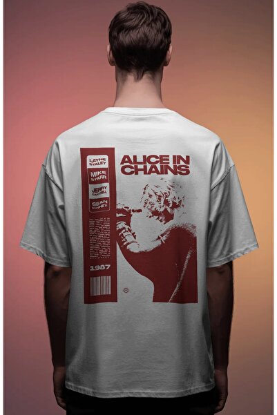 SEVBANO Alice in Chains Rock Metal Music Band Printed Unisex Oversize Premium...