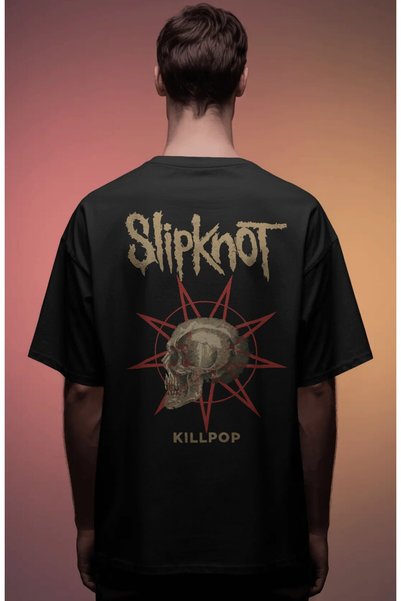SEVBANO Slipknot Rock Metal Music Band Printed Unisex Oversize Premium T-Shirt