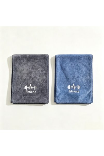 Choice Blue and Gray Sports Towel Gym Towel Pad Bath Quick-Drying Outdoor Wat...