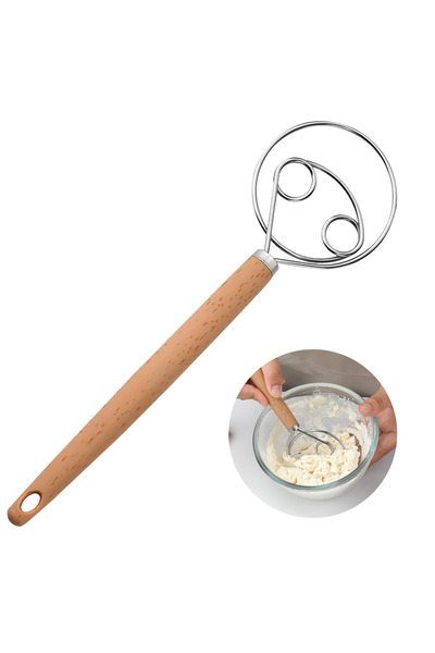Generic Brand Dough whisk, hand whisk, mixing utensil, for bread making, stai...