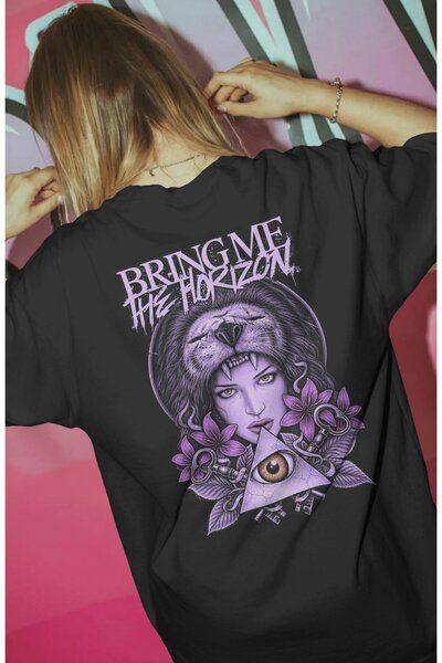 SEVBANO Μπλουζάκι Bring Me The Horizon με στάμπα ροκ μέταλ μουσικού συγκροτήμ...