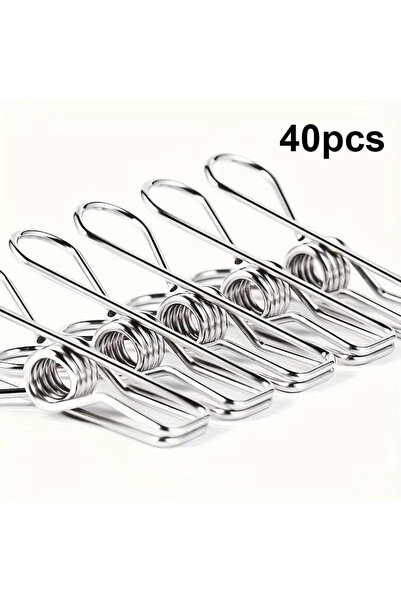 Choice 40pcs 20pcs Stainless Steel Clothes Pins, Durable Clothes Pegs, Multi-...