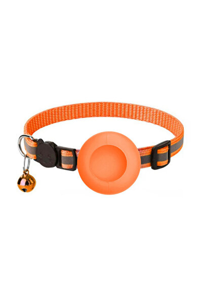 Choice Orange Airtag Cat Collar, Reflective Breakaway Safety Buckle with Bell...