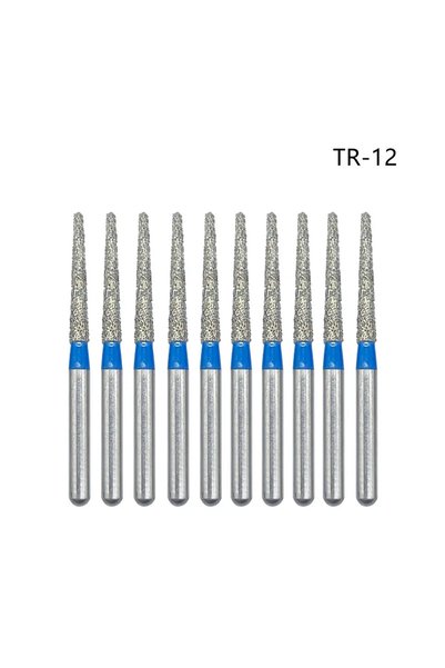 Choice TR-12 10 Pcs Dental Diamond Burs FG 1.6mm for High Speed Handpiece Too...