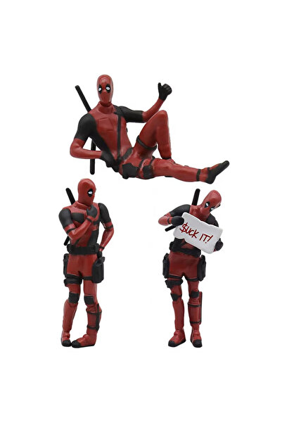 Miniso Set-3pcs-07 Cartoon Figure Model Funny Cute Figurine Desktop Ornament ...