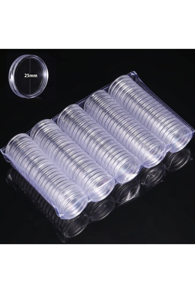 Choice 25mm x100pcs 10-100pcs 21/23/25--45mm Coinning Capsules Storage Box Cl...