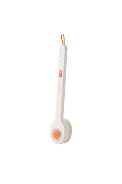 Choice White 1pc Liquid Filled Soft Long Handle Hair Bath Brush, with A Back ...