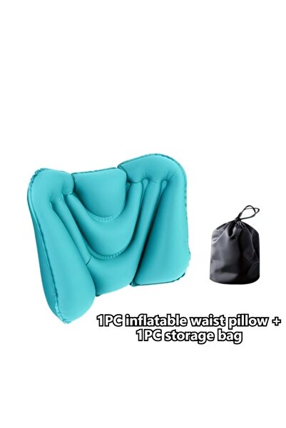 Choice blue 1 Inflatable Waist Cushion, Travel Waist Support, Portable Inflat...