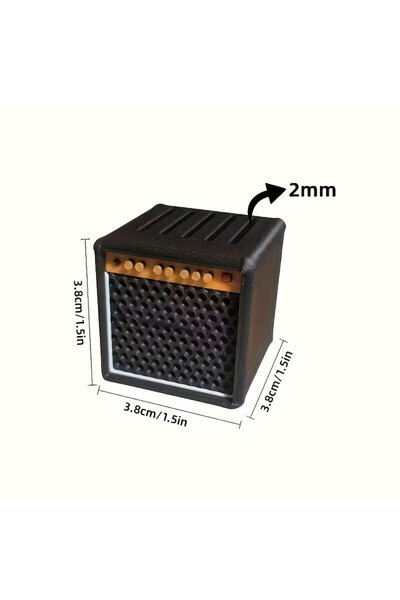 Choice black 1 Piece Guitar Pick Storage Box, Vintage Speaker-Shaped Guitar P...