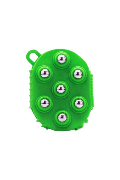 Choice green Lymphatic Drainage Gloves Brush Handheld Massagers Double-sided ...
