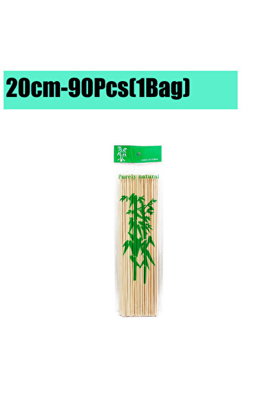 Choice 20cm-90Pcs(1Bags) 1350/90Pcs Natural BBQ Skewers Bamboo Sticks 15/20/2...