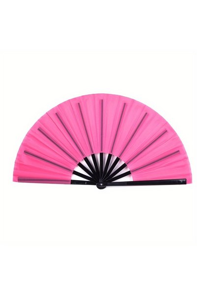 Choice pink 10 Inch Folding Fan Hand Silk Cloth DIY Chinese Folding Fan Woode...