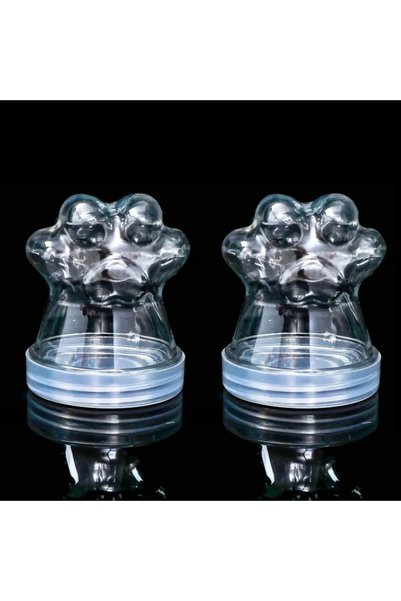 Choice 2Pcs Transparent Pet Fur Keepsake Bottle Pet Cat Hair Storage Jar Kawa...