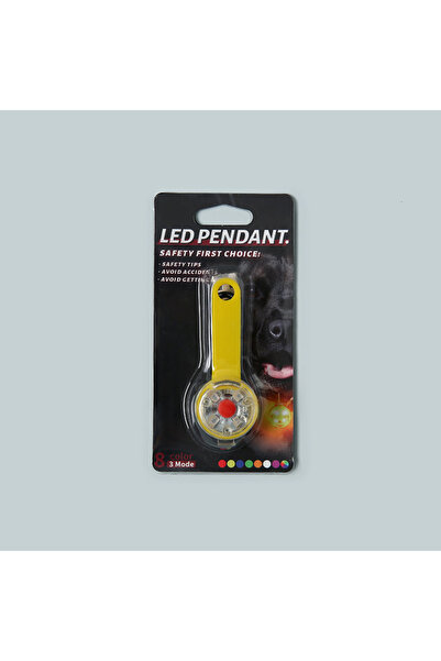 Choice YELLOW LED Pet Tracking Luminous Pendant Bright Ligh Dogs Collars Dog ...