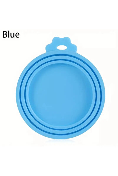 Choice 1pc sky blue 1 Reusable Silicone Pet Can Lid Bpa Free, Suitable For Mo...